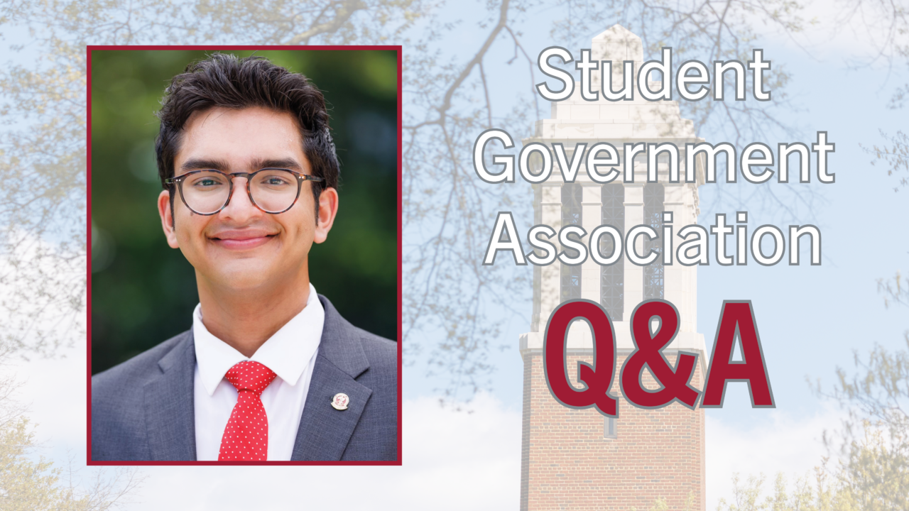 5 Questions with SGA President Samad Gillani - University of Alabama News