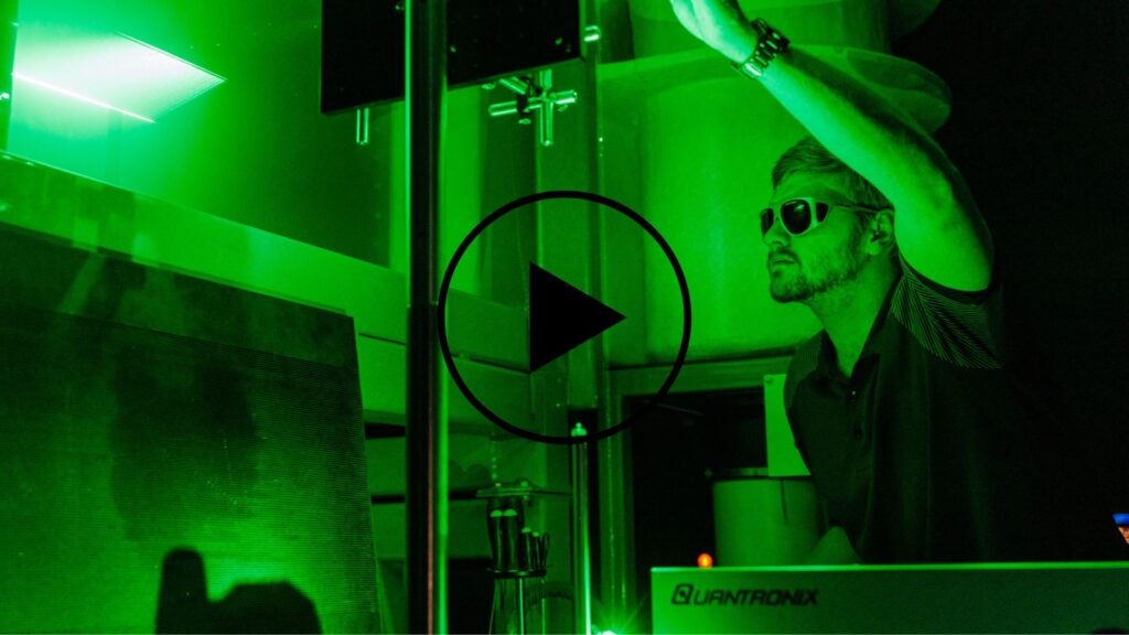 Student in lab