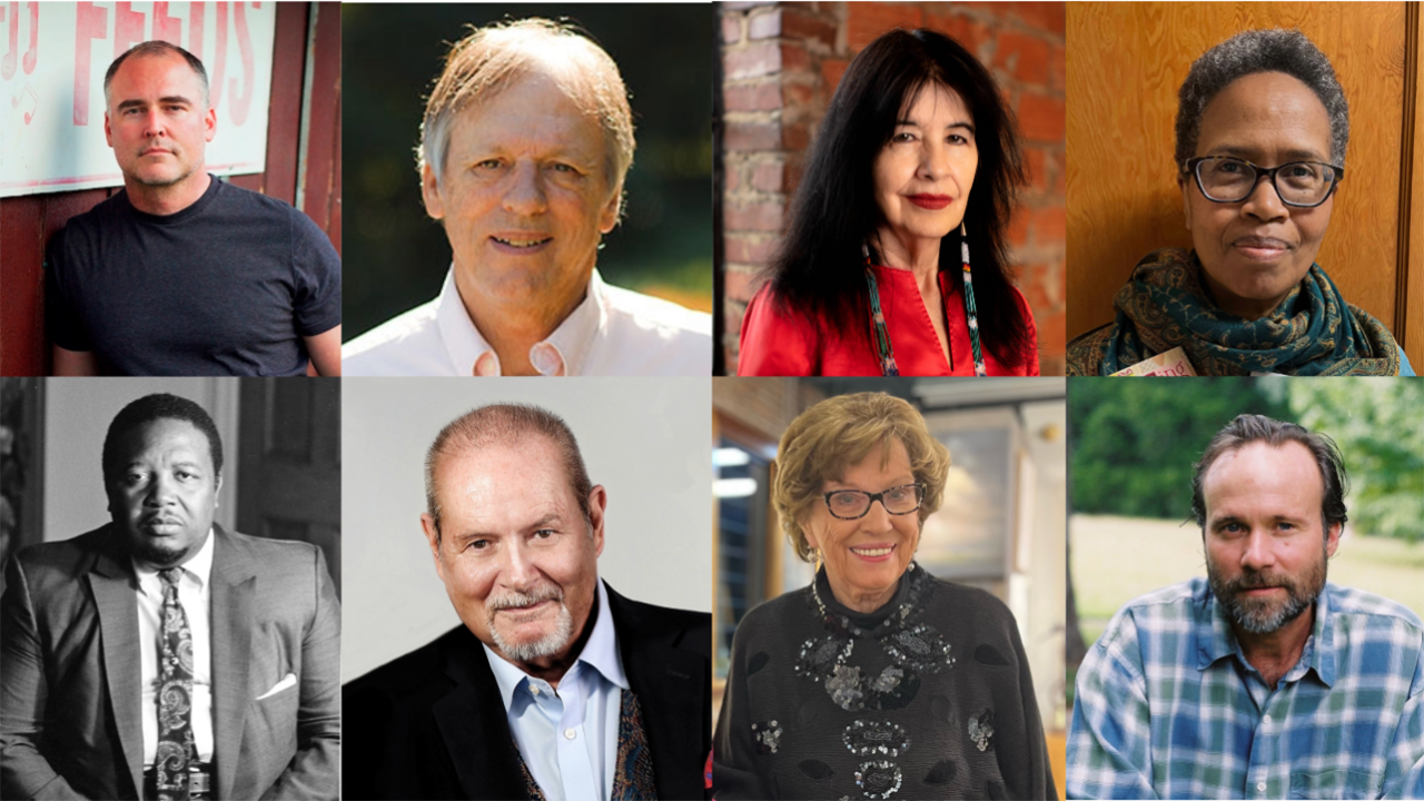 are Ace Atkins, Frye Gaillard, Joy Harjo, Janice Harrington, Robert McCammon, and Sue Walker. Authors C. Eric Lincoln and Brad Watson