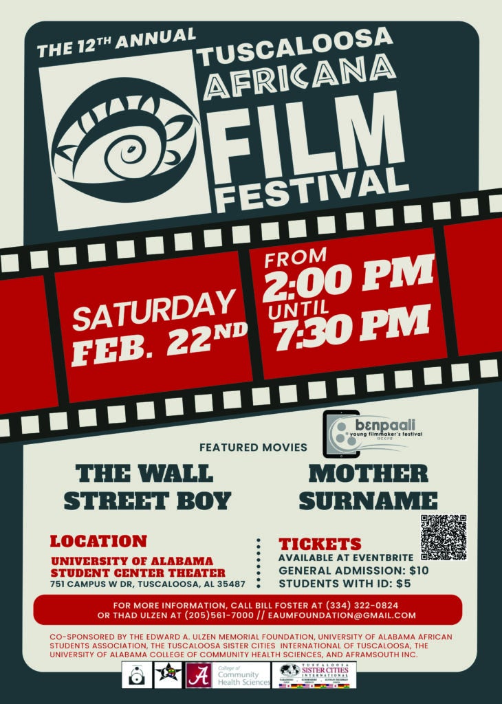 The Tuscaloosa Africana Film Festival poster