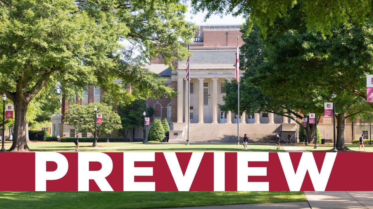 The front exterior of Gorgas Library