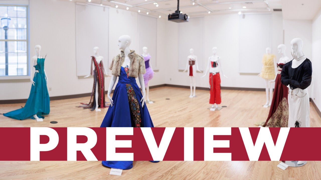 The apparel exhibition gallery in Drummond Lyon Hall
