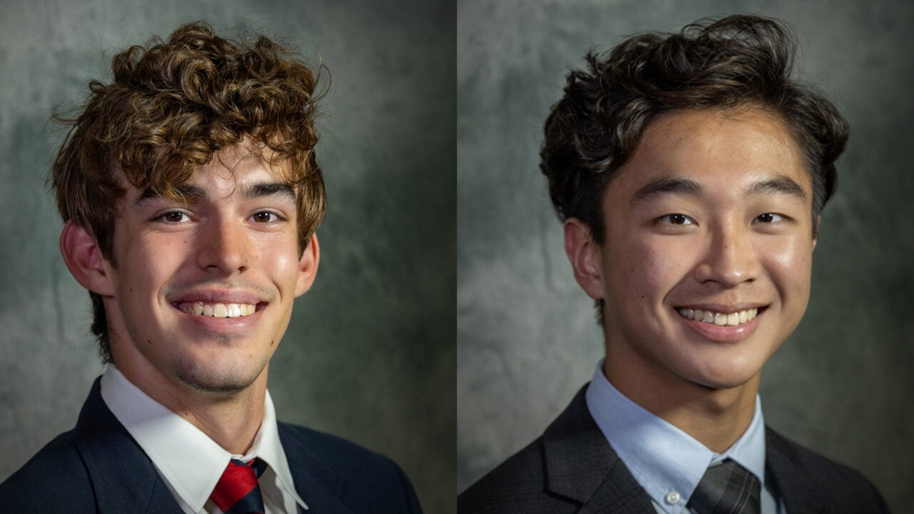 Headshots of Zachary Griffith and Jesse Park