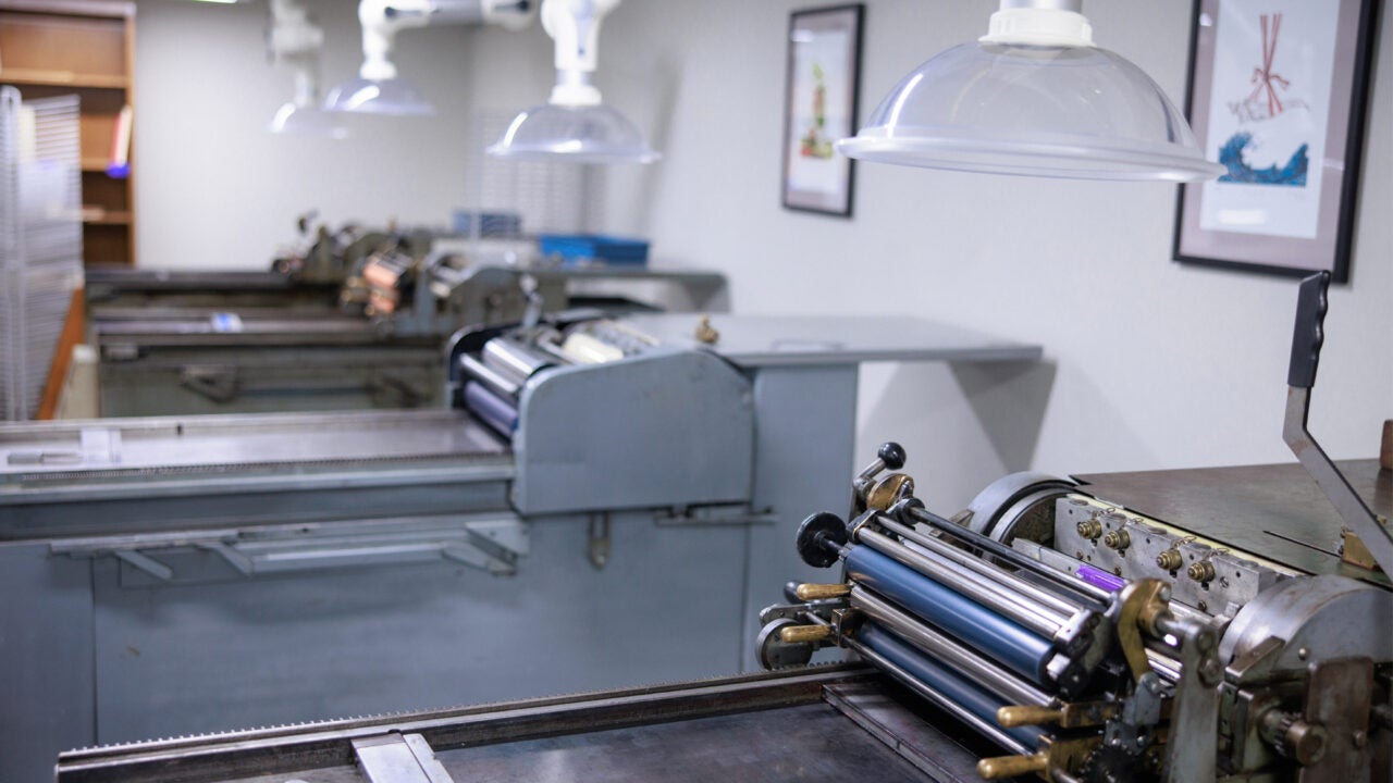 Several printing presses in McLure