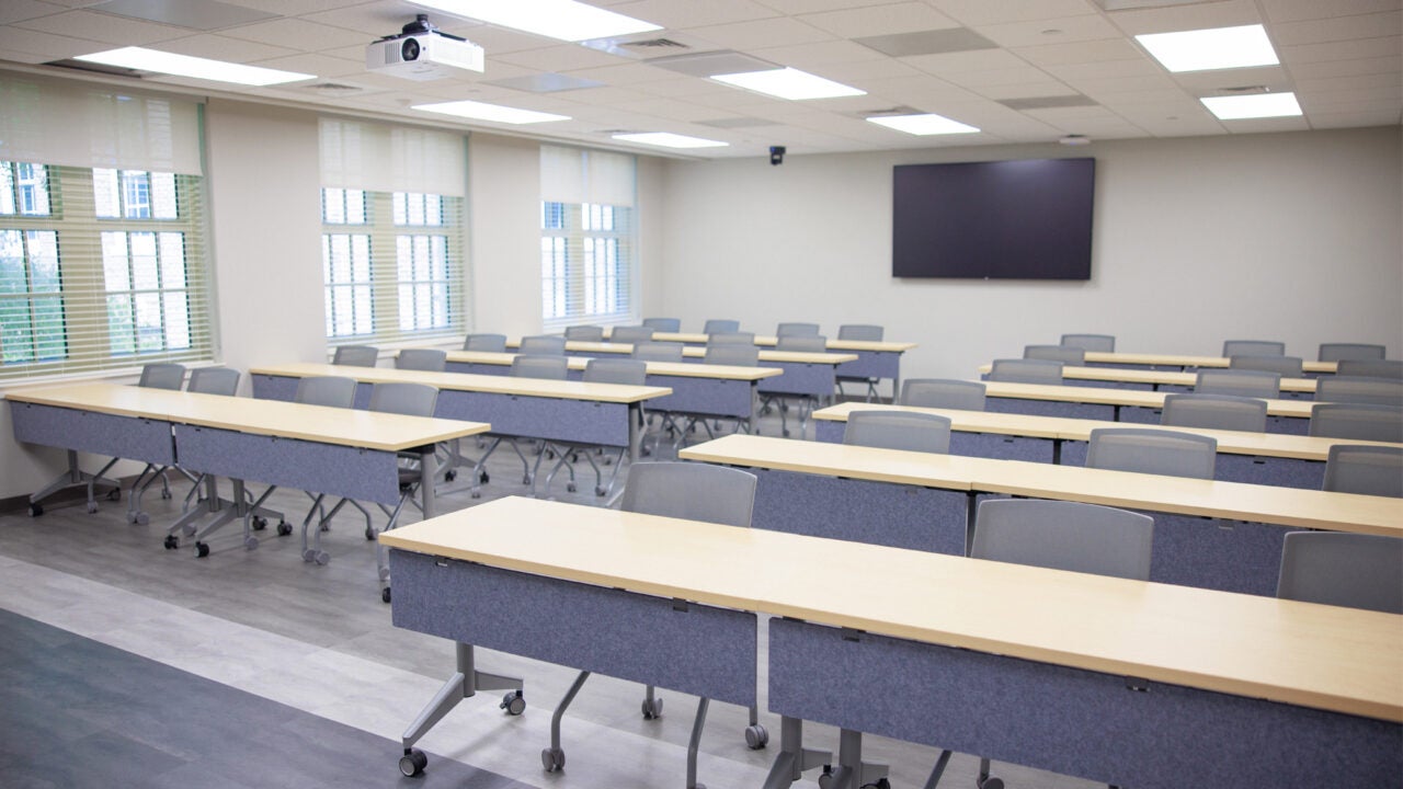 A new classroom in McLure