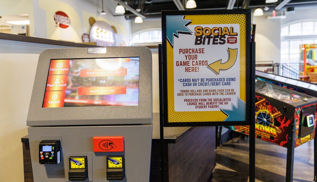A machine where gaming cards can be purchased.