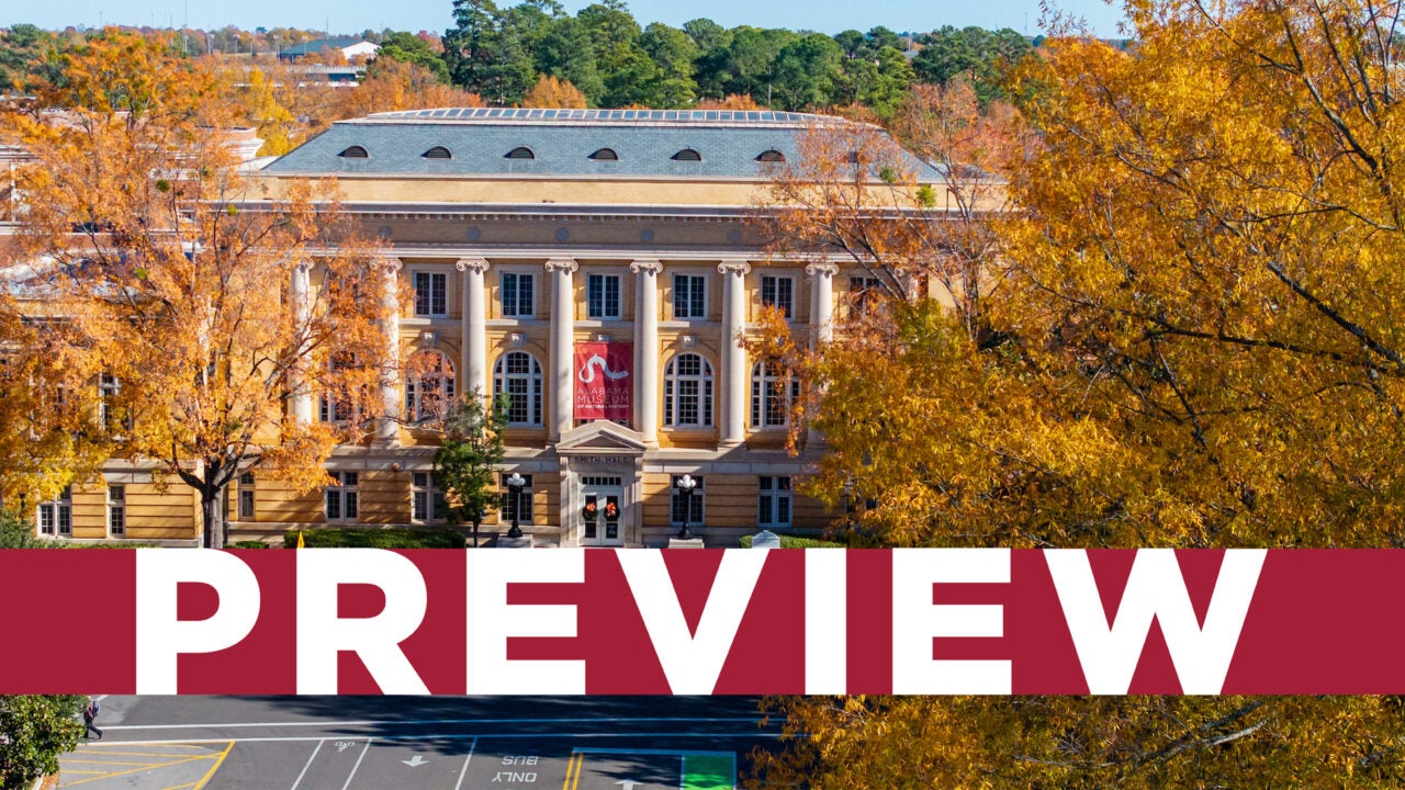 An aerial view of Smith Hall in the fall