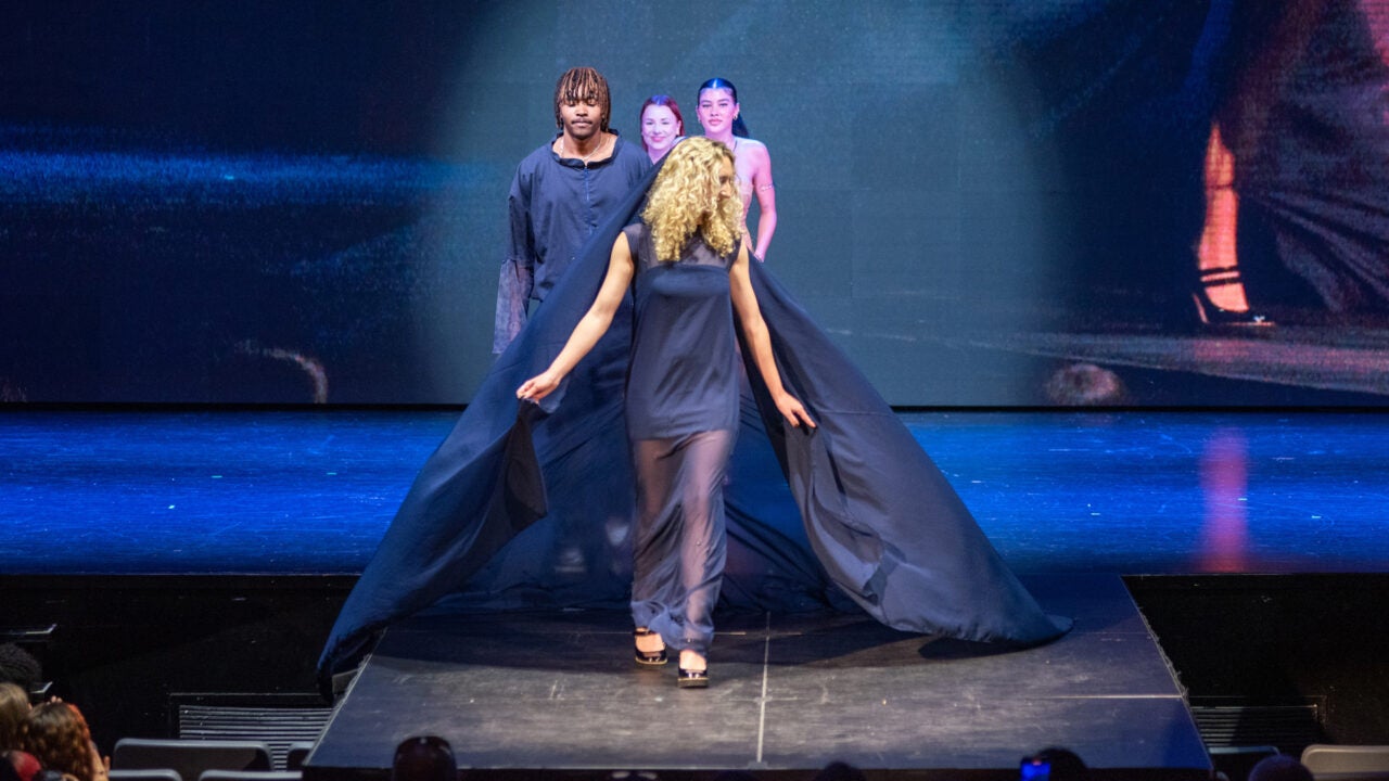 A model wearing a Design by Aubrey Davis