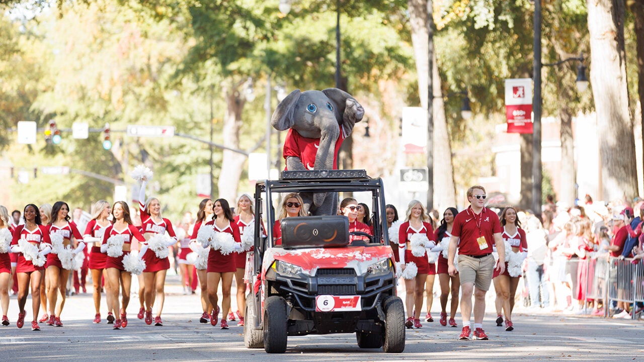 Big Al during the homecoming parade