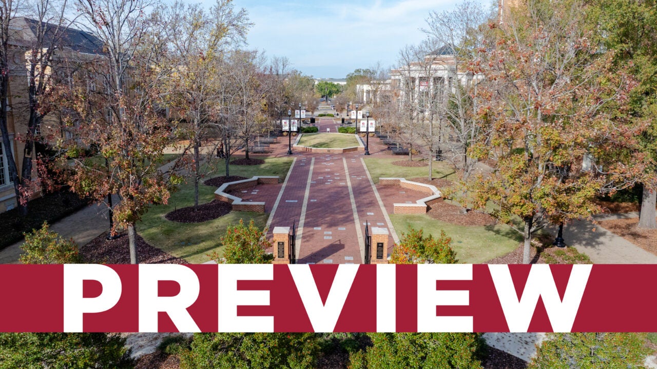 An aerial photo of the Crimson Promenade