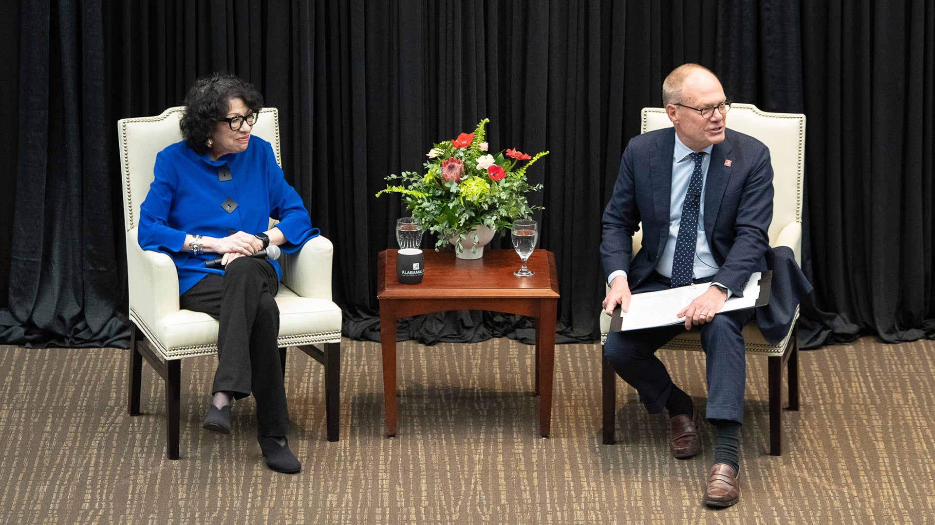 Associate Justice of the Supreme Court of the United States Sonia Sotomayor and UA Law School Dean William Brewbaker