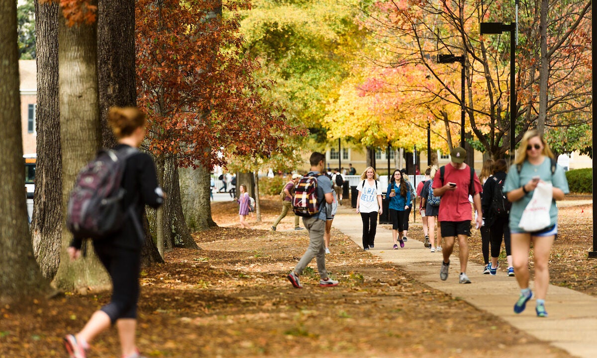 The UA Quad in the fall